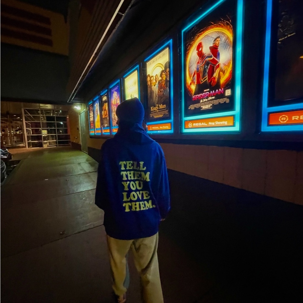 Blue sweatshirt